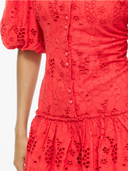 VISMILLA 2/4 SHORT DRESS - HIBISCUS