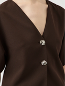 YASRANIA SS BLAZER - EX COFFEE BEAN