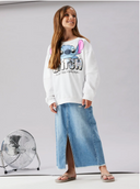 NKFFORDI STITCH NREG SWEAT BRU WDI BRIGHT WHITE