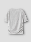 NLFNOVEGAT SS SHORT S TOP - LIGHT GREY MELANGE