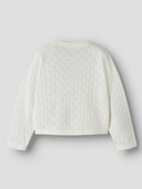 NMFDESINA LS SHORT KNIT CARD MINI - CLOUD DANCER
