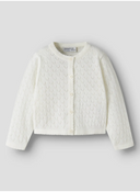 NMFDESINA LS SHORT KNIT CARD MINI - CLOUD DANCER