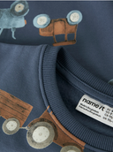 NMMFOTRACTOR LS NREG SWEAT - VINTAGE INDIGO