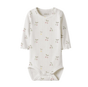 NBFFICHERRY LS BODY - CLOUD DANCER