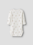 NBFFICHERRY LS BODY - CLOUD DANCER