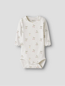 NBFFICHERRY LS BODY - CLOUD DANCER