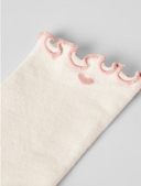 NMFFIDUCIA SOCK LIL - COCONUT MILK/MISTY ROSE