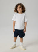 NMMOLI SWEAT SHORTS UNB - DARK SAPPHIRE