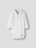 NBMFLIP LS POLO BODY - BRIGHT WHITE