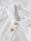 NBMFLIP LS POLO BODY - BRIGHT WHITE
