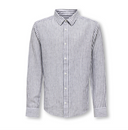 OSJCAIDEN LIFE LS REG STRIPE LIN 660 WN - DARK NAVY