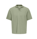 OSJKIAN LIFE RLX SS STRP POLO JRS - SEAGRASS