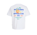 JORRIVIERA VINTAGE POSTER BACK TEE JNR - BRIGHT WHITE