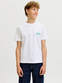 JORRIVIERA VINTAGE POSTER BACK TEE JNR - BRIGHT WHITE