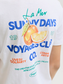 JORRIVIERA VINTAGE POSTER BACK TEE JNR - BRIGHT WHITE