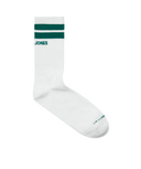 JACDANNY TENNIS SOCKS 5 PACK JNR - WHITE/BLACK LOGO BELLWETHER BLUE