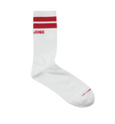 JACDANNY TENNIS SOCKS 5 PACK JNR - WHITE/BLACK LOGO BELLWETHER BLUE