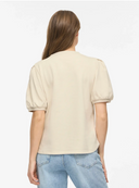 VIHARISA CREW NECK 2/4 SWEAT TOP - BIRCH