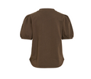 VIHARISA CREW NECK 2/4 SWEAT TOP - SLATE BLACK