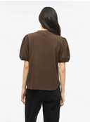 VIHARISA CREW NECK 2/4 SWEAT TOP - SLATE BLACK