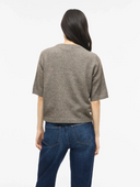 VILIGA 2/4  O-NECK KNIT CARDIGAN - FALCON MELANGE