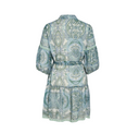 VIPRAYA PRINTED SHORT DRESS - CLOUD DANCER/ENAMEL/ICE