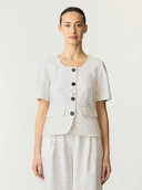 YASDOTLY SS BLAZER STAR WHITE