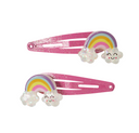 NMFLUNICORN 2P HAIRCLIP - FLOWERING GINGER RAINBOW