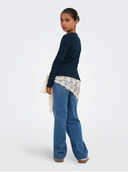 KOGLUCKY L/S O NECK TOP JS - SKY CAPTAIN