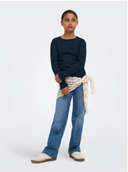 KOGLUCKY L/S O NECK TOP JS - SKY CAPTAIN
