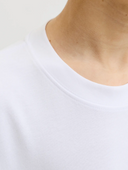 JJEBARRON TEE SS O-NECK JNR - WHITE