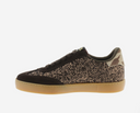 VICTORIA BERLIN CICLISTA GLITTER/SUEDE & FAUX SHEARLING - MARRON