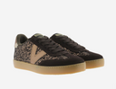 VICTORIA BERLIN CICLISTA GLITTER/SUEDE & FAUX SHEARLING - MARRON