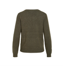 VIRIL O-NECK L/S KNIT TOP - FOREST NIGHT DARK MELANGE