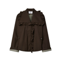 YASELSIA LS SHORT TRENCHCOAT - COFFEE BEAN