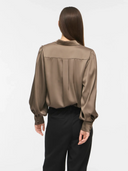 VIENNA RAVENNA L/S BALLON SHIRT - FALCON