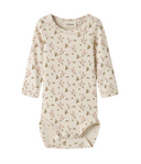NBFLAGO MAU LS SLIM BODY - TURLETODE ROSE FLOWER