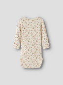 NBFLAGO MAU LS SLIM BODY - TURLETODE ROSE FLOWER