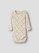 NBFLAGO MAU LS SLIM BODY - TURLETODE ROSE FLOWER