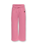 KMGSWEAT EMB WIDE PANT VD SWT - CASHMERE ROSE EMB STRAWBERRY