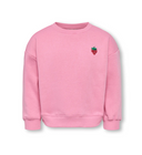 KMGSWEAT L/S CREW EMB LOOSE SWT - CASHMERE ROSE
