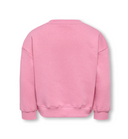 KMGSWEAT L/S CREW EMB LOOSE SWT - CASHMERE ROSE