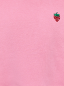 KMGSWEAT L/S CREW EMB LOOSE SWT - CASHMERE ROSE