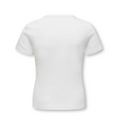 KOGLUCKY S/S O NECK TOP JRS - CLOUD DANCER