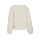VIMARLEY L/S KNIT PULLOVER - EGRET MELANGE