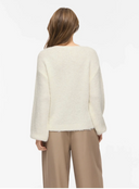 VIMARLEY L/S KNIT PULLOVER - EGRET MELANGE