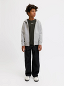 JCOLEGACY SWEAT SCUBA ZIP HOOD NOOS JNR - LIGHT GREY MELANGE