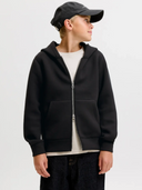 JCOLEGACY SWEAT SCUBA ZIP HOOD NOOS JNR - BLACK