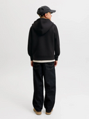 JCOLEGACY SWEAT SCUBA ZIP HOOD NOOS JNR - BLACK