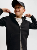 JCOLEGACY SWEAT SCUBA ZIP HOOD NOOS JNR - BLACK